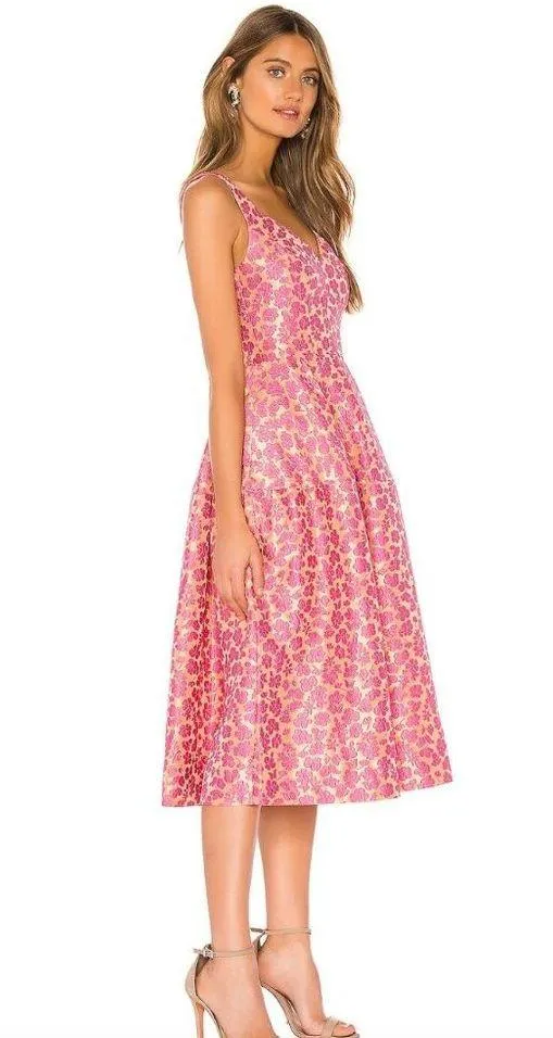 Jill Jill Stuart Sweetheart Fit and Flare Dress Babydoll Pink Womens Size 4 - Image 2