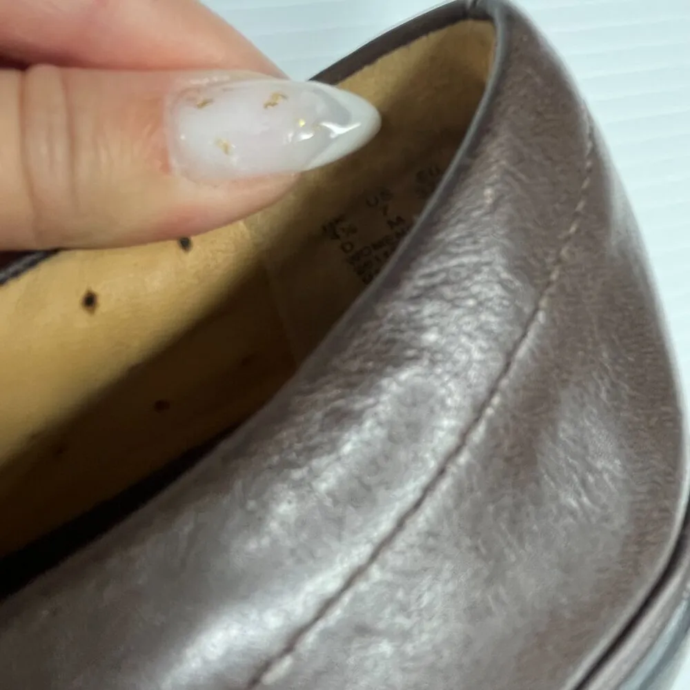 CLARKS Loafers Comfort Slip On Shoes Womens Artisan Unstructured Brown Leather 7 - Image 9