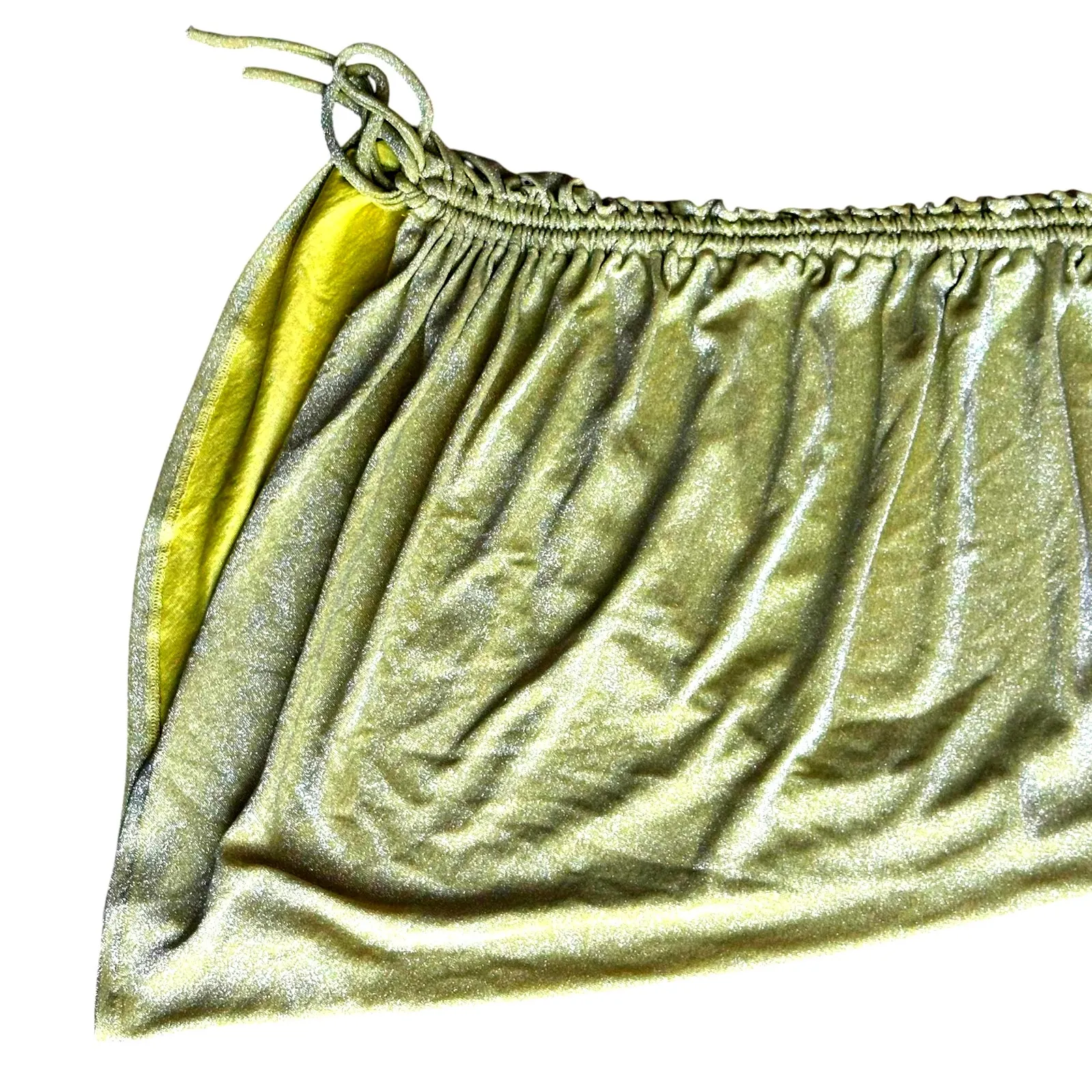 Reformation Jilian Knit Dress in Lime Green Sparkle - Image 7