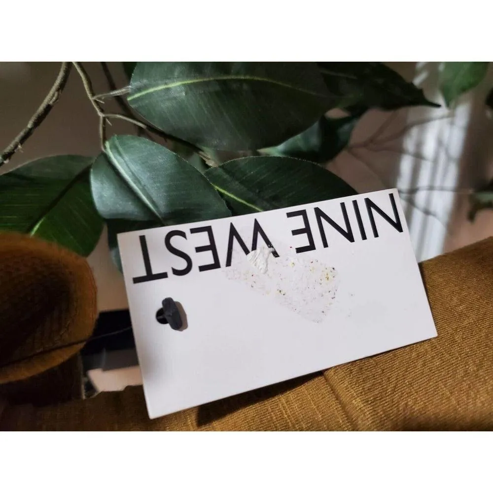 Nine West Alderwood Brown Polyester Blend V-Neck Short Sleeve Casual Romper 2XL - Image 6