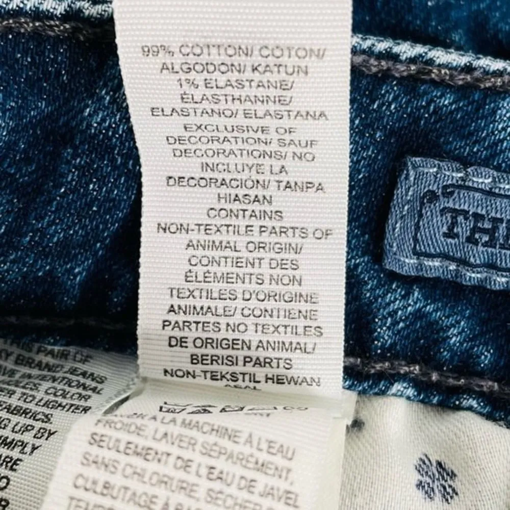 Lucky Brand The High Rise Tomboy Distressed Straight Leg Jeans Blue Size 10/30 - Image 11