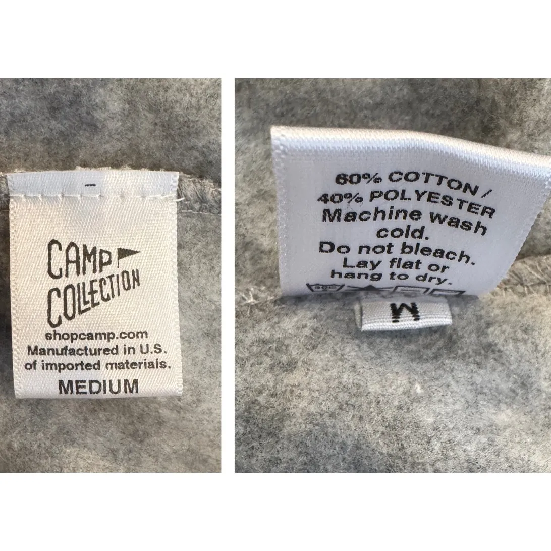 Free People x Campus Collection Ski Club Cowl Neck Pullover Size Medium Gray - Image 10