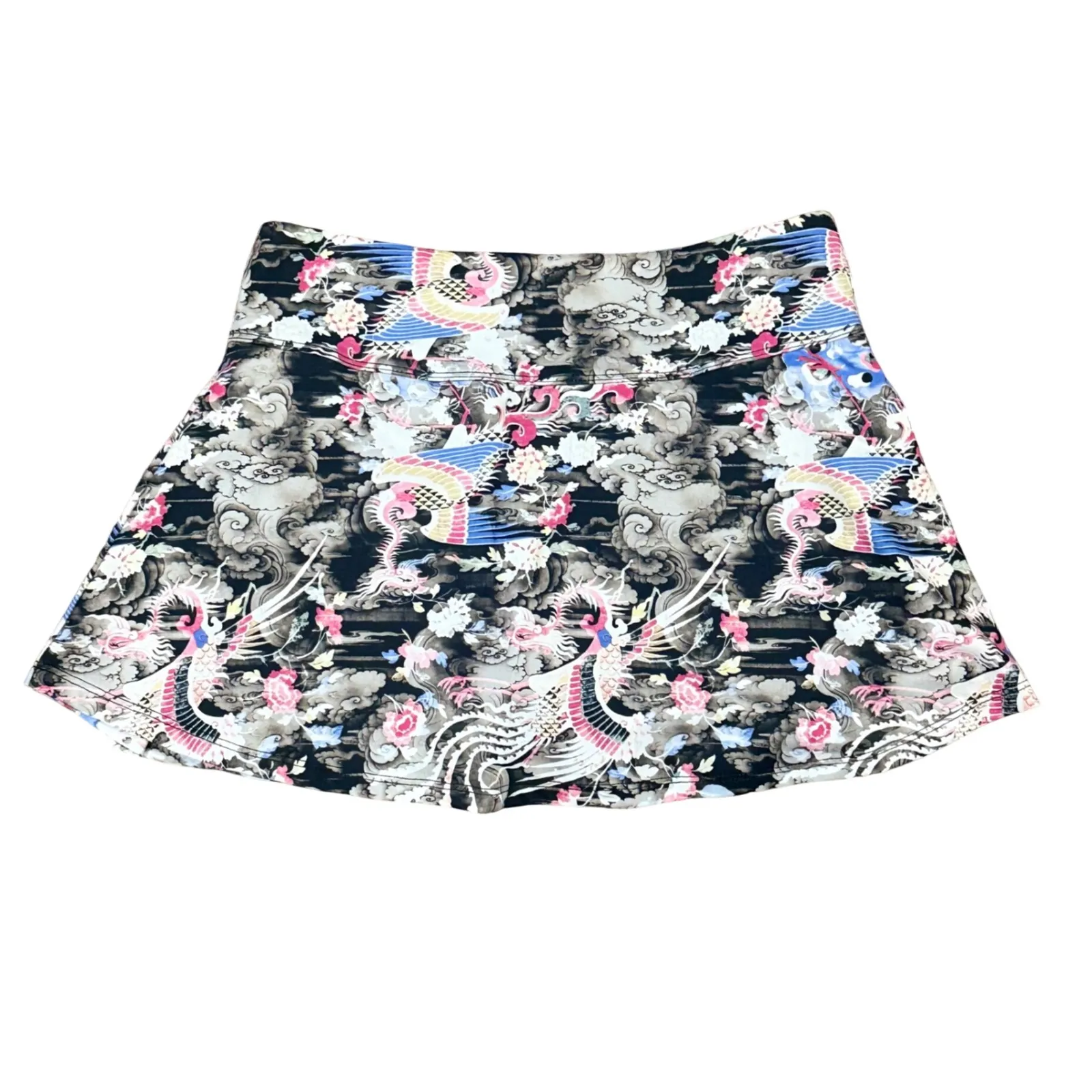 ELEVEN BY Venus Williams Skirt Shorts Print Womens S Golf Pickleball Tennis Black - Image 2