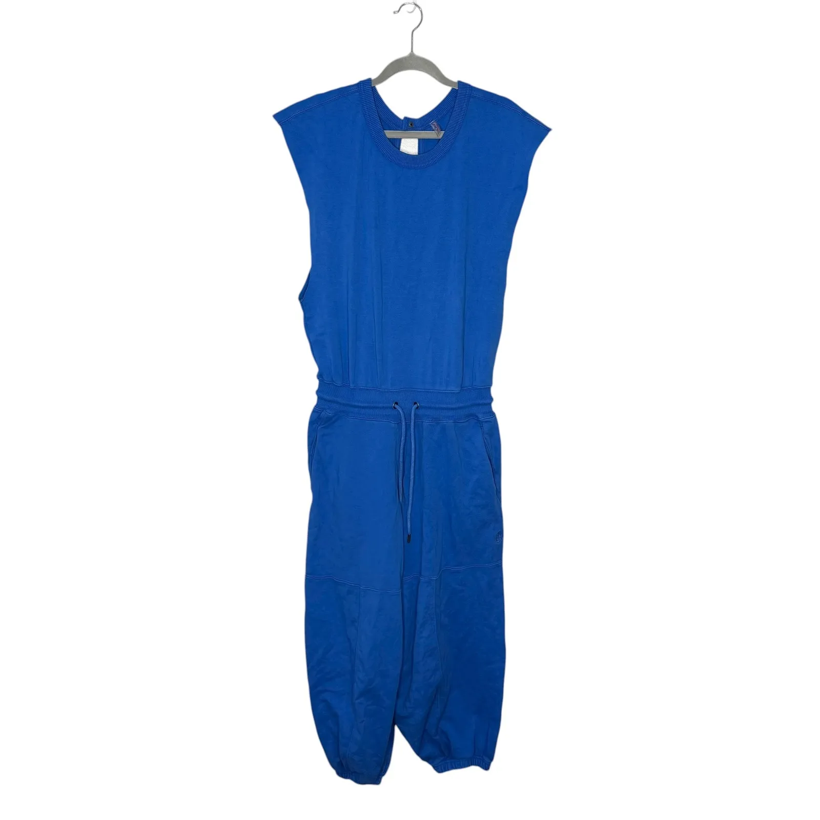 Free People Blue Sleeveless Jogger Jumpsuit Casual‎ Relaxed Fit Women's - Image 2