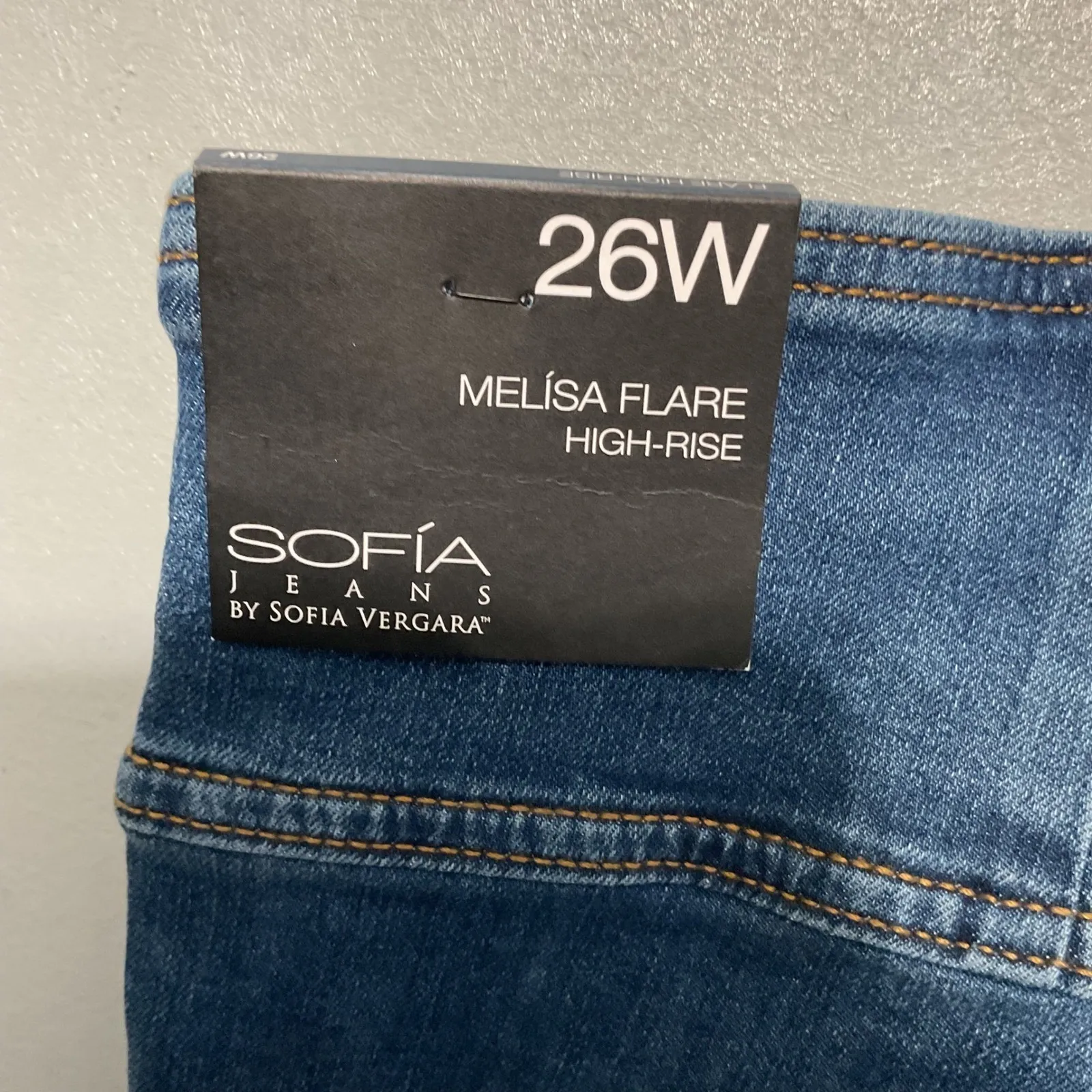Sofia Jeans by Sofia Vergara Melisa Flare High Rise Jeans Size 26W Medium Wash Blue - Image 4