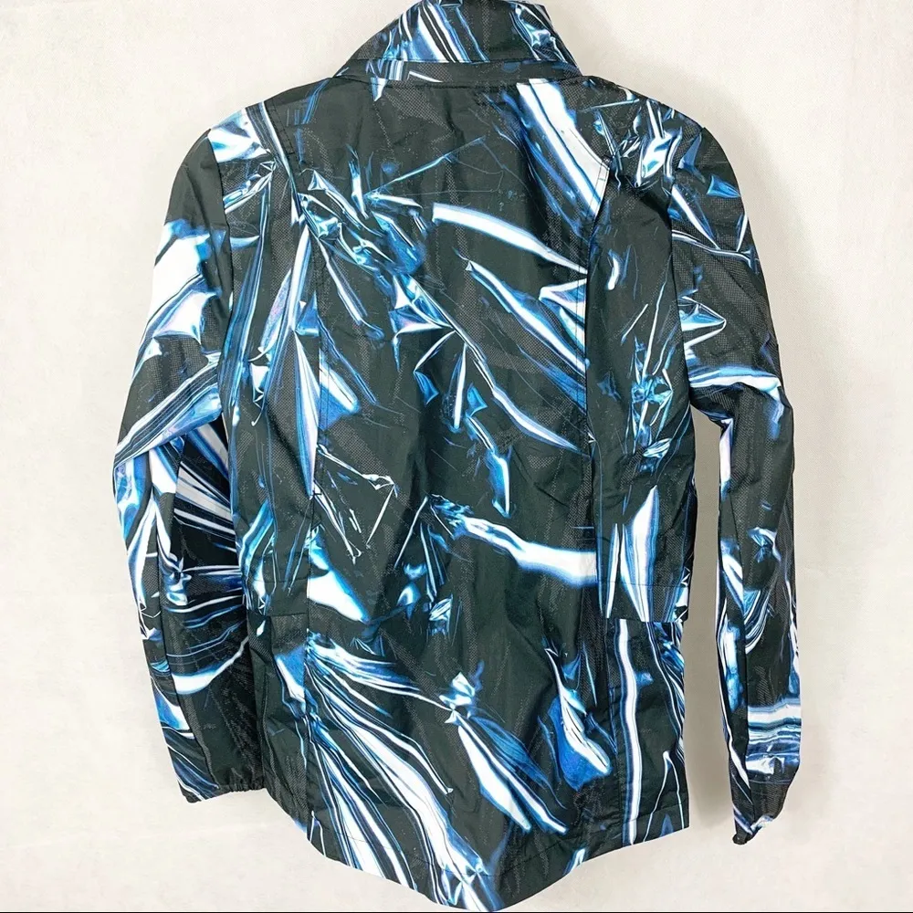 Nike Shield Abstract Print Activewear Full Zip Running Jacket Size XS - Image 4
