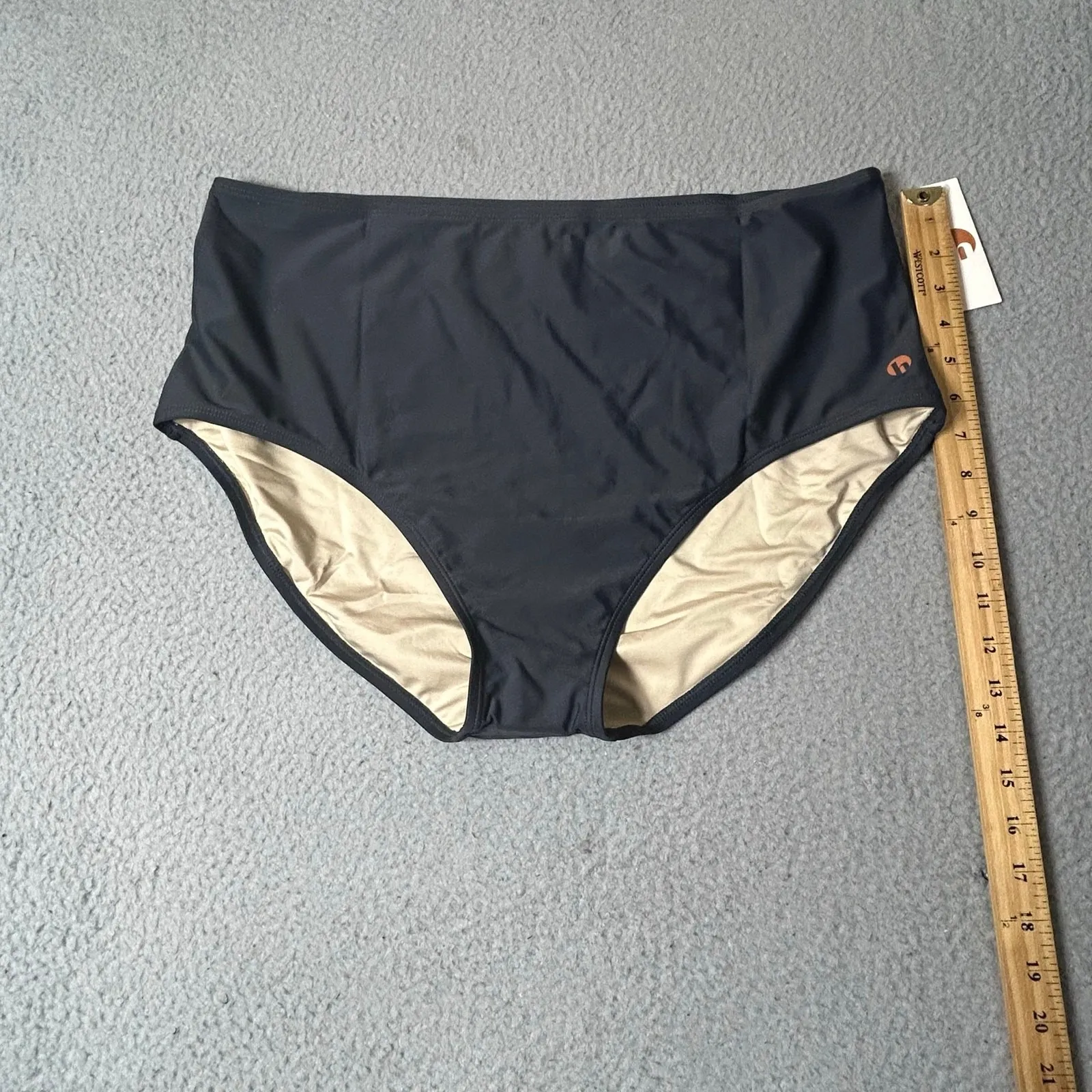 Honey Mark Swim Bottoms Women 2XL Gray High Waist Full Coverage New‎ Size 2X - Image 6