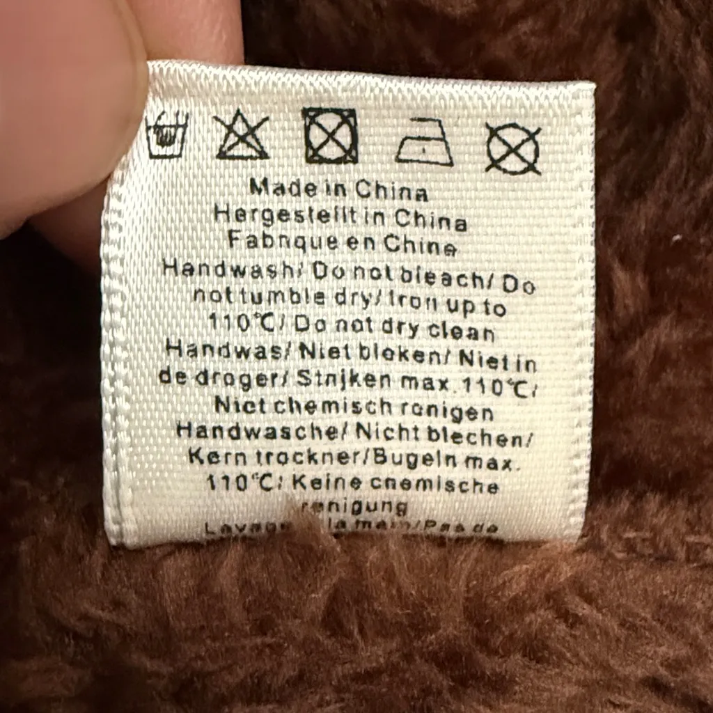 Cellabie navy floral fleece jacket sz L Blue Size L - Image 4