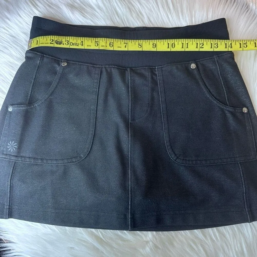 Athleta North Peak Black “Denim” Skort Skirt Size XSP - Image 9
