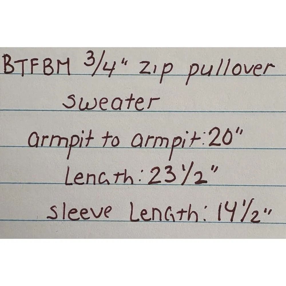 BTFBM Women's Rust Red‎ 1/4 Zip Pullover Size Medium New with Tags Red - Image 8