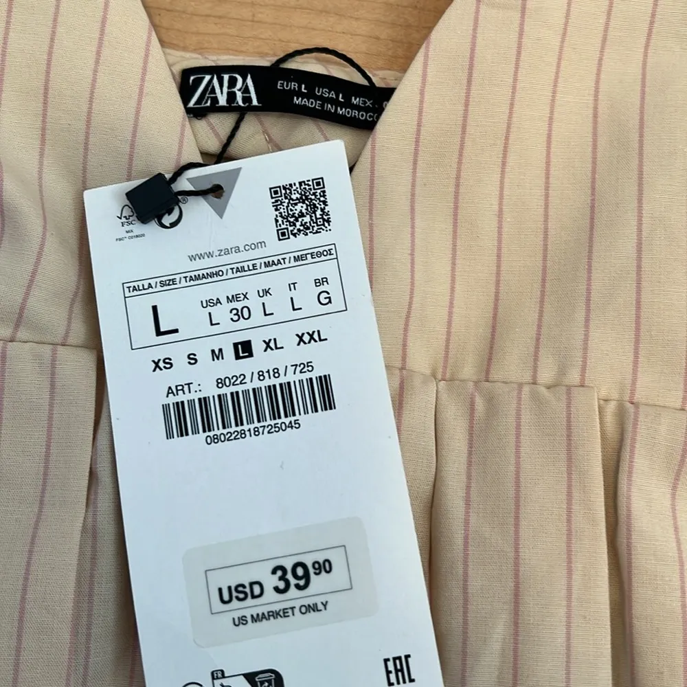 Pinstriped Corset Spaghetti Strap Top - NWT - Image 4