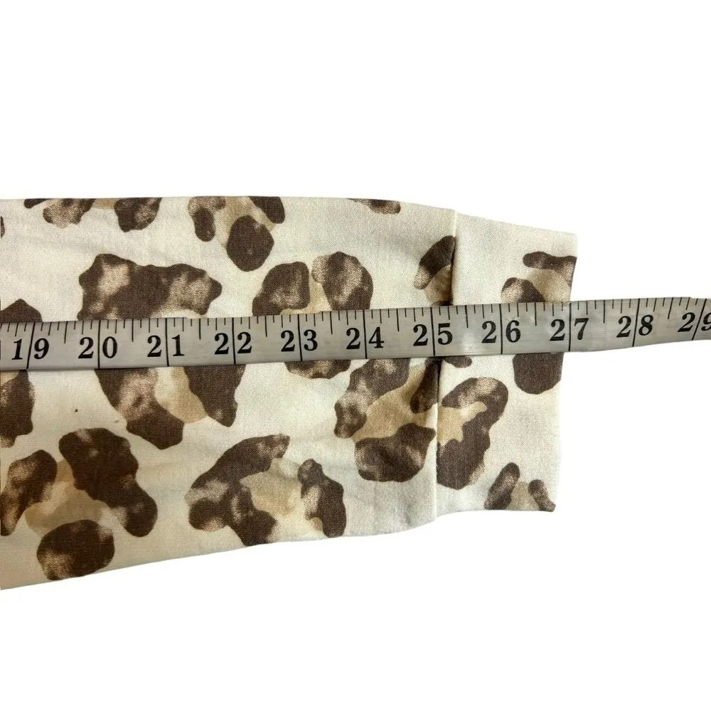 Bibi Women's Cheetah Print Sweater Tan Size L - Image 5