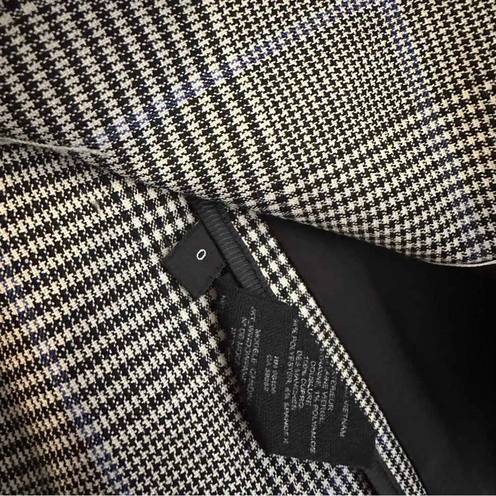 Theory Cardinal Windowpane Portland Plaid Wool Blazer Womens Size 0 Career - Image 10