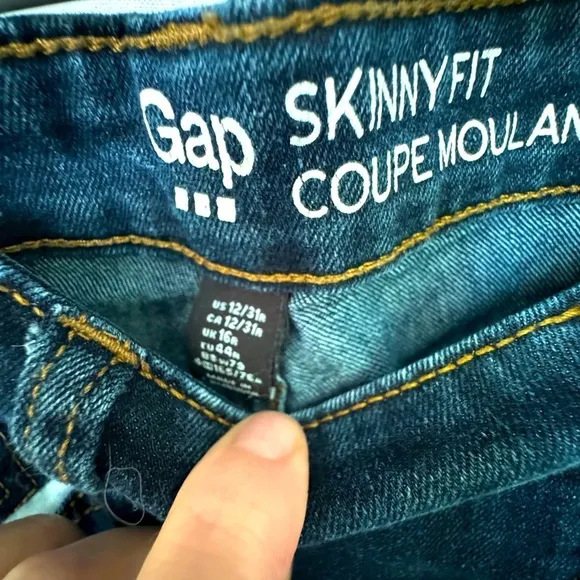 Gap Skinny Fit Coupe Moulante Denim Jeans, 12/31 Women’s - Image 2
