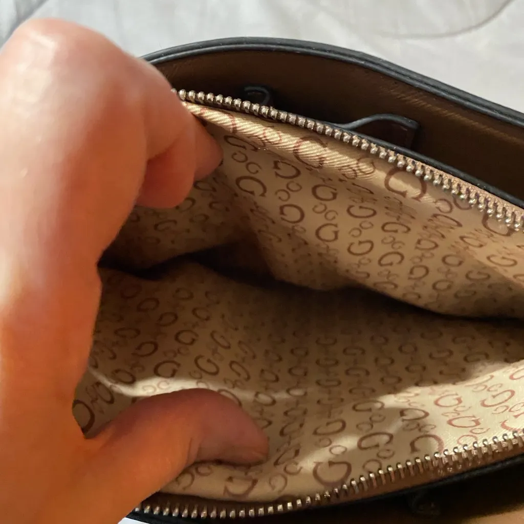 GUESS Monogram Brown Tote - Image 7