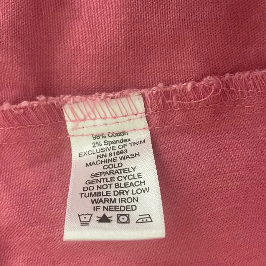 Denim & Co Women Jean Jacket L Pink Long Sleeve Feminine  Denim Western Cowgirl‎ - Image 10