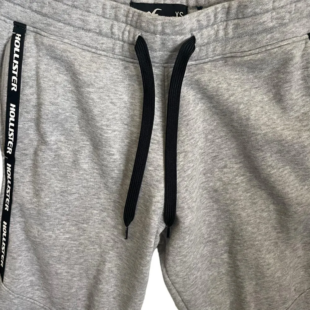 Hollister Women Joggers XS Gray Drawstring Waist Sweatpants Leisurewear Athletic - Image 8