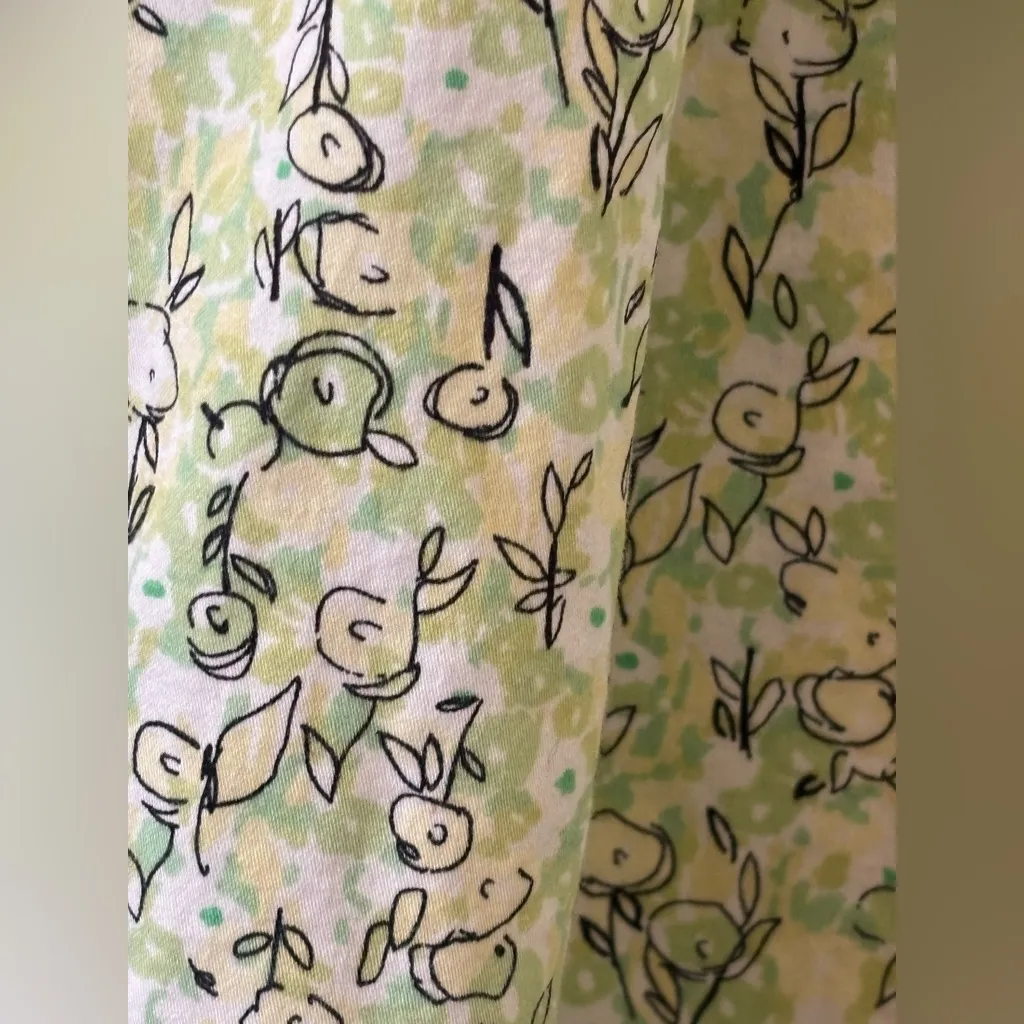 Lime Green & White Floral A - Image 9