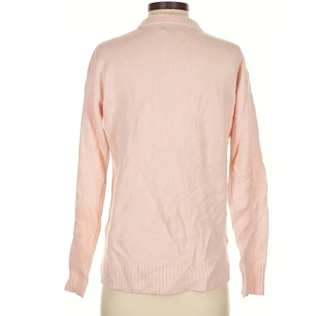 J. Crew Collection Pink Cashmere Crew Neck Sweater - Image 2