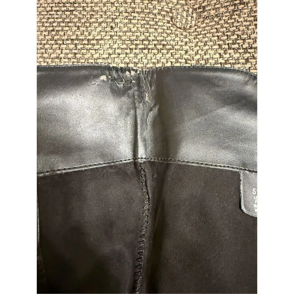 Vince Camuto Farren Women's Riding Boots SZ 5.5 Black Leather Quiet Luxury Moto - Image 12