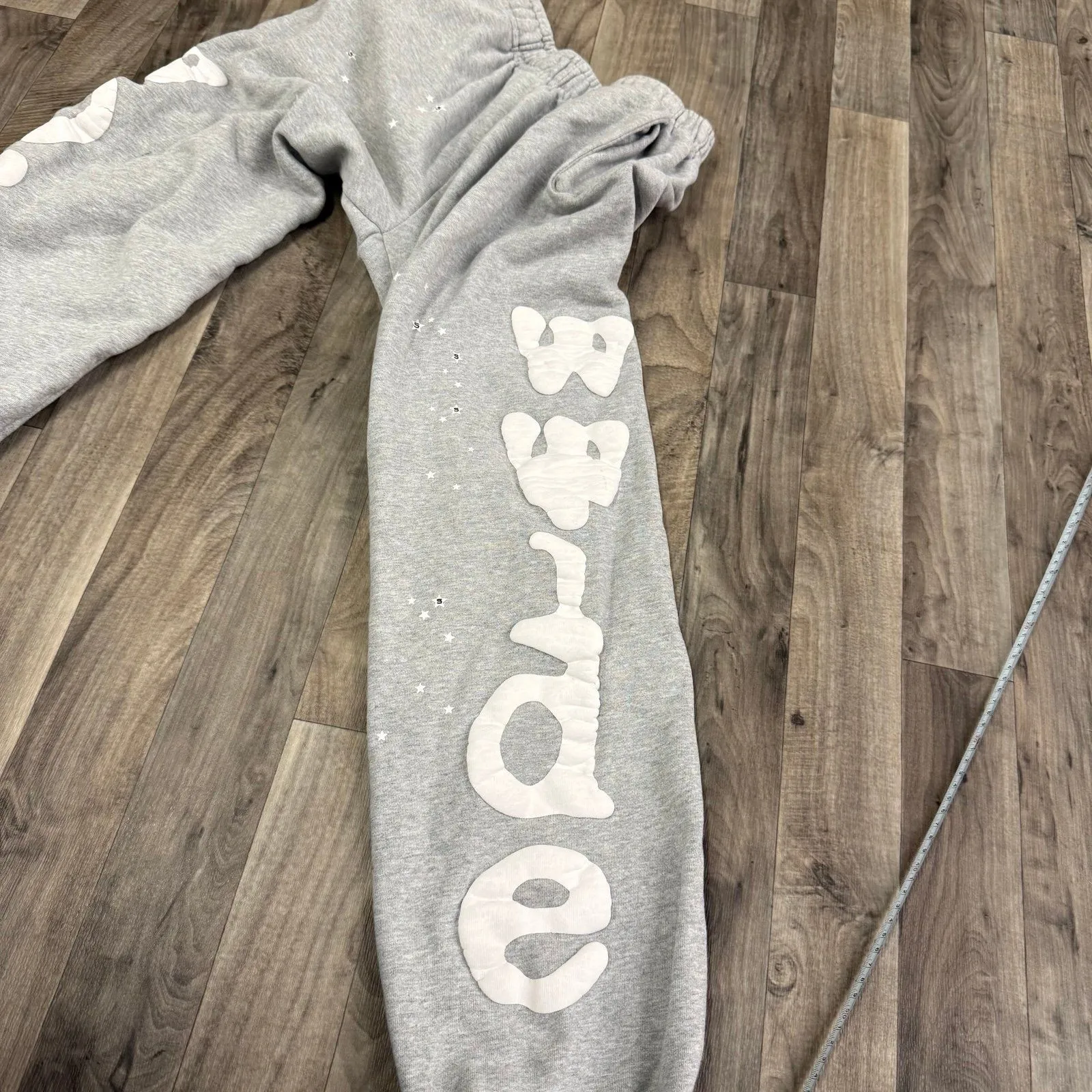 Sp5der Worldwide Beluga Sweatpants in heather grey Gray Size L - Image 3