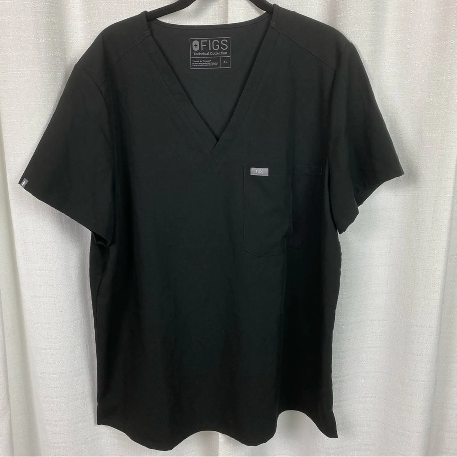 FIGS  Black Catarina One Pocket Scrub Top Sz.XL NWT - Image 6