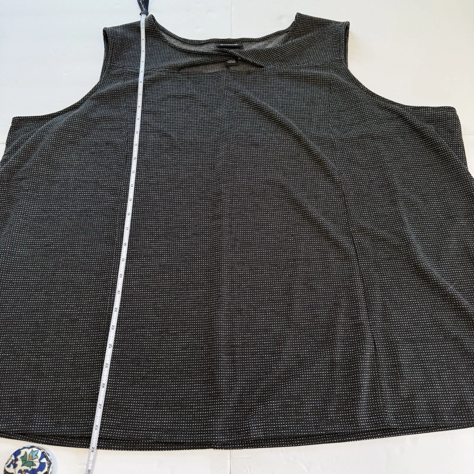 Catherines Any Wear Black Gray Twist Tank Top‎ Open Chiffon Back Cardigan 4X - Image 9