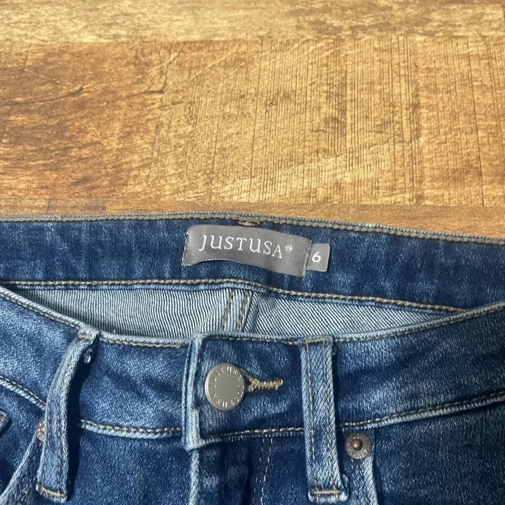 Just USA Distressed Skinny Super Stretch Jeans size 6 - Image 5