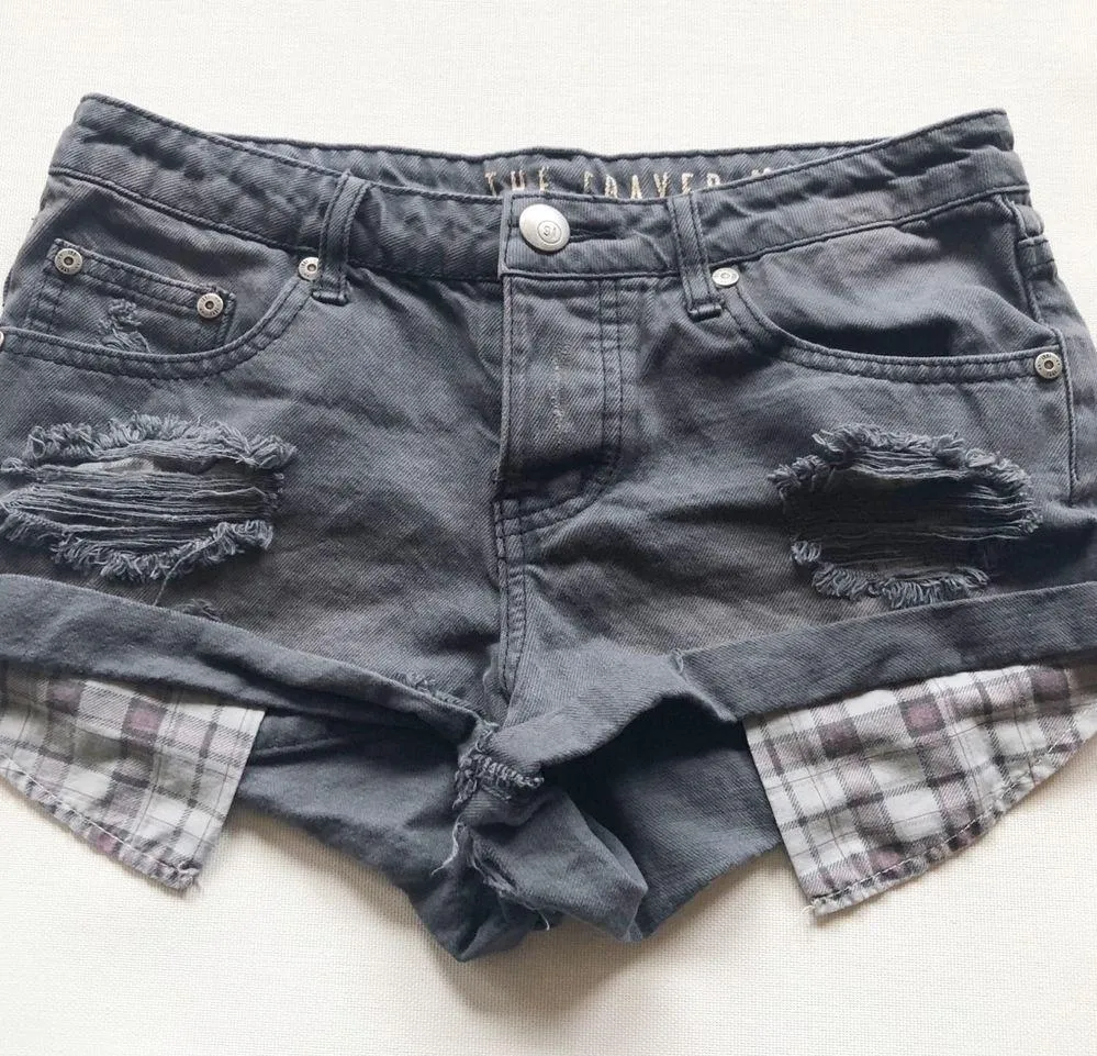 Cotton On Distressed Denim Shorts - Image 2