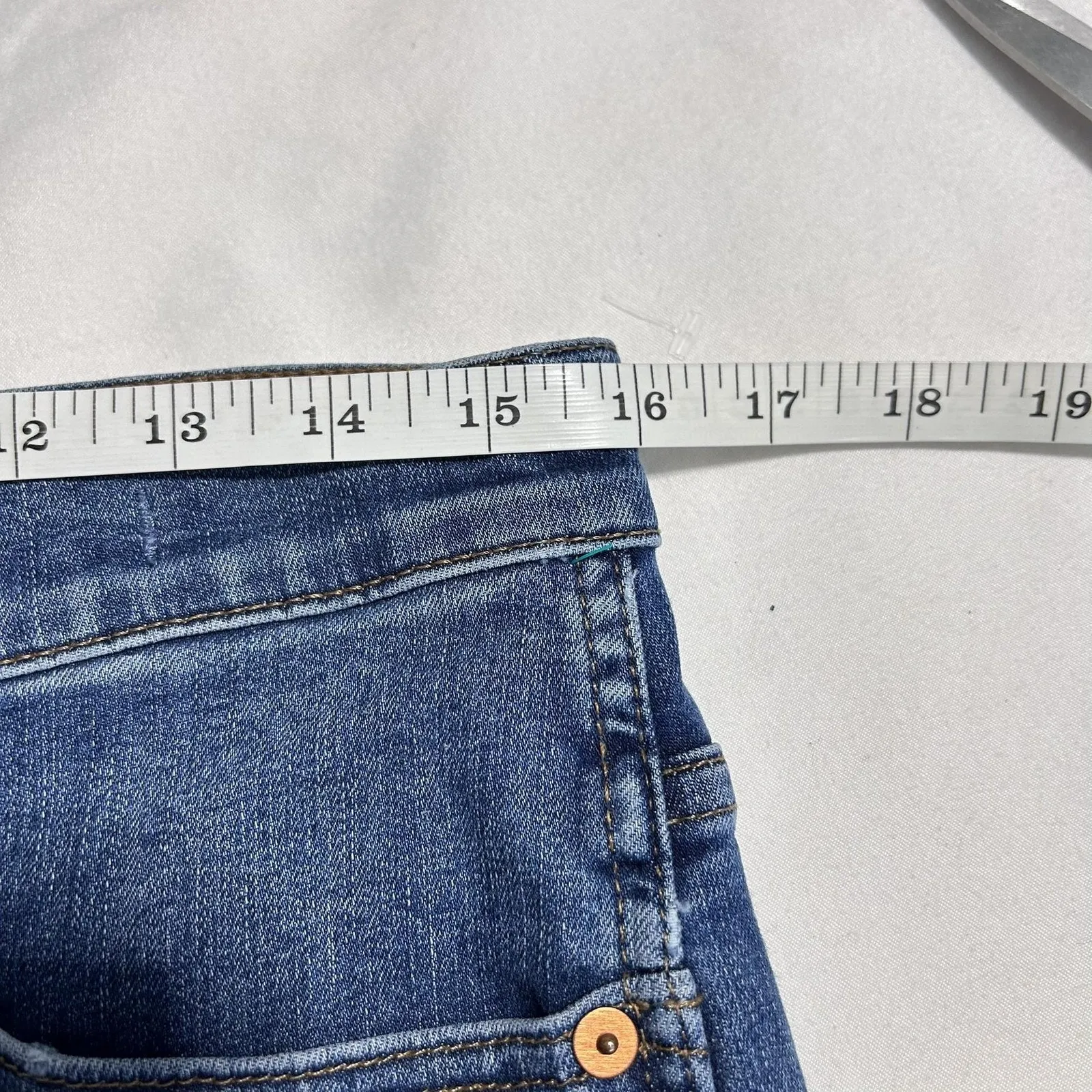 Madewell Stovepipe Full Length Jeans Womens 28 Blue Medium Wash Straight Leg - Image 7