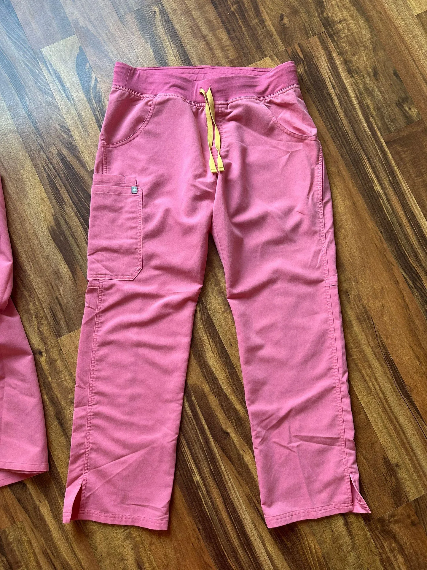 Womens Limited Edition Scrub Set in Neon Pink - Image 3