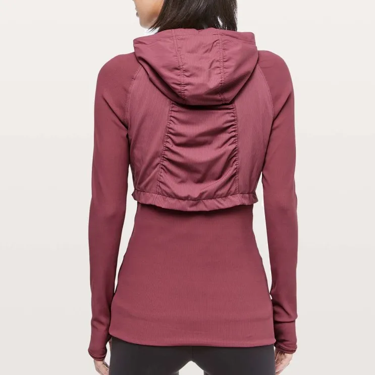 Lululemon 8 Dance Studio Jacket Rib Sleeve in Misty Merlot Pink - Image 2