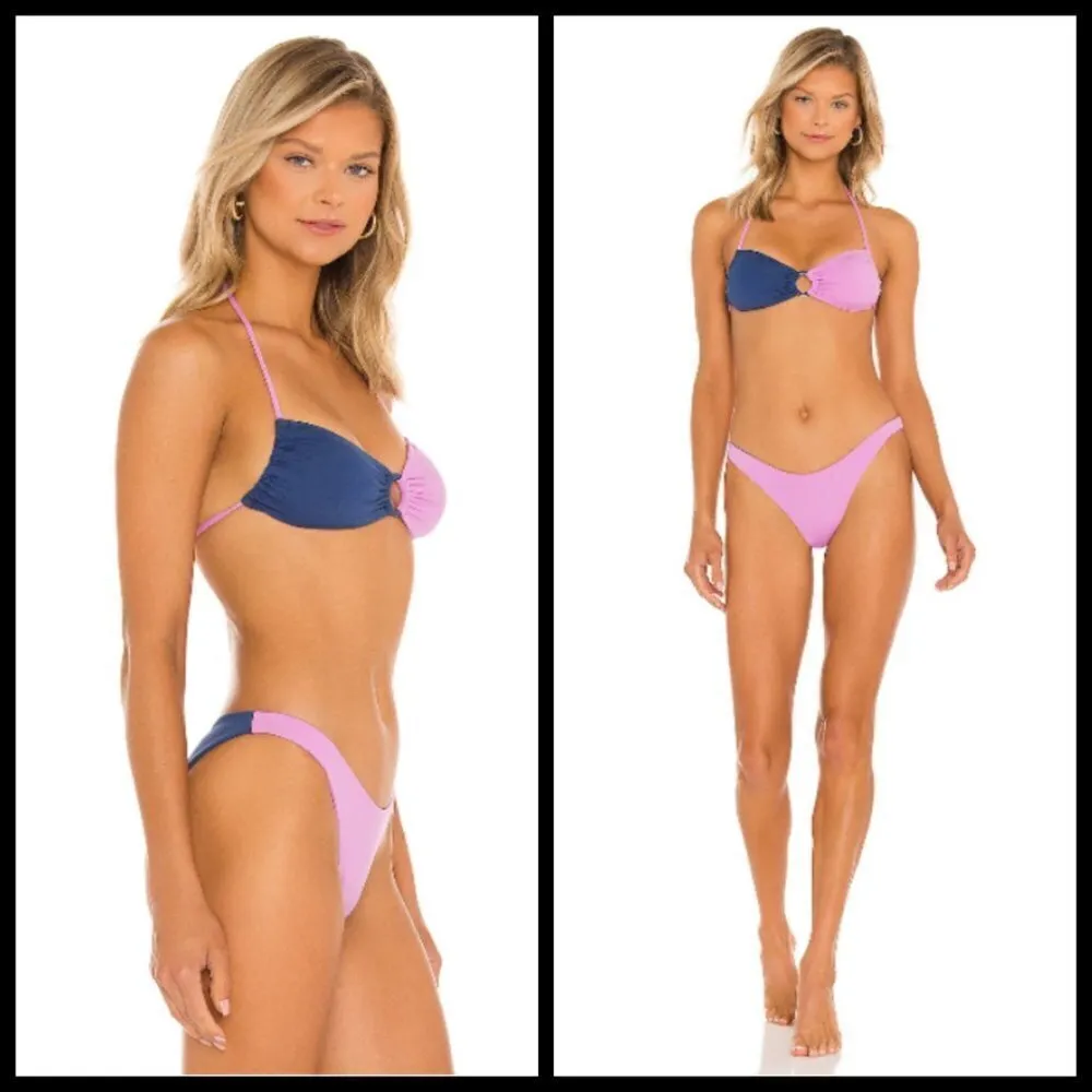💕L*SPACE💕 Color Block Bikini Set: Ringo Top + Mercury Classic Bottom Small NWT - Image 9