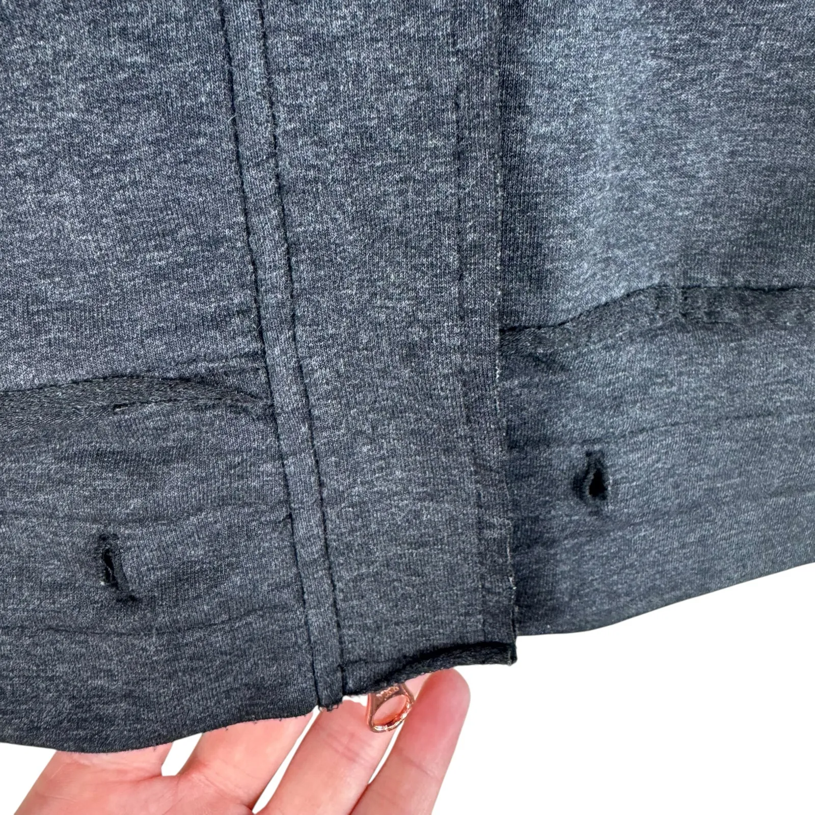 Sundays Zero Gray Zip Up Vest Small - Image 4