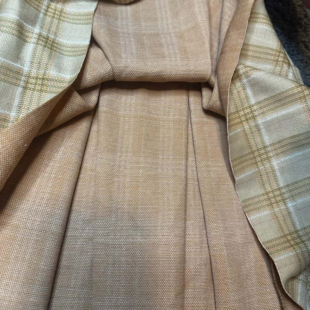 Blue Blush Yellow Plaid Mini Skirt - Image 3