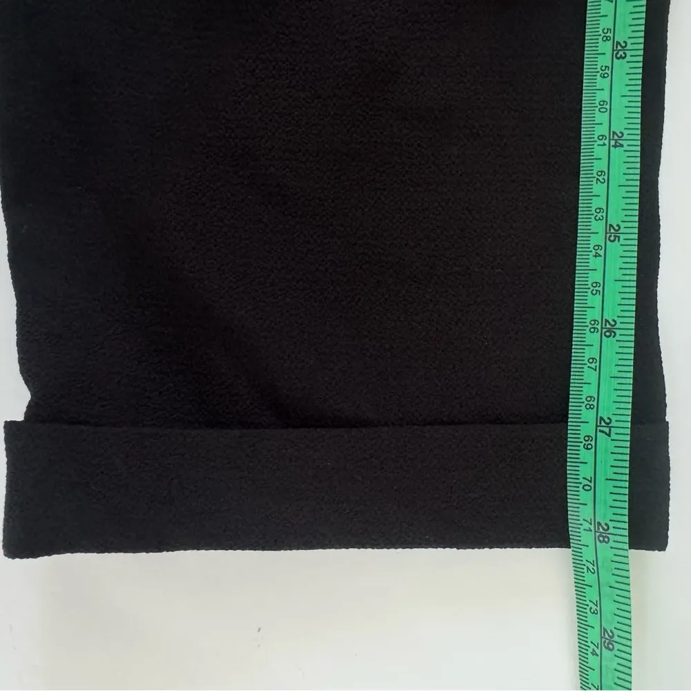 Zara Basic Shoulder Zip Zipper Jumpsuit Black Medium Tapered Leg Sleeveless - Image 11