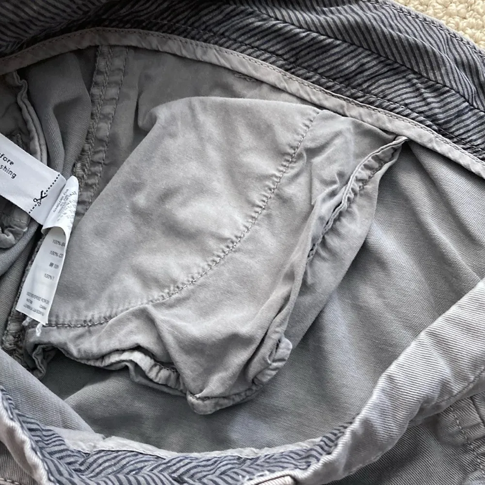 J. Crew Chino Shorts Size 4 Thick Fabric Preppy 100% Cotton Casual Grey EUC - Image 9