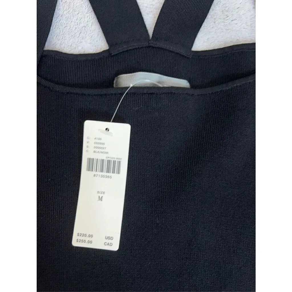 By Anthropologie Long-Sleeve Square-Neck Slim Knit Midi Dress Medium - Image 4