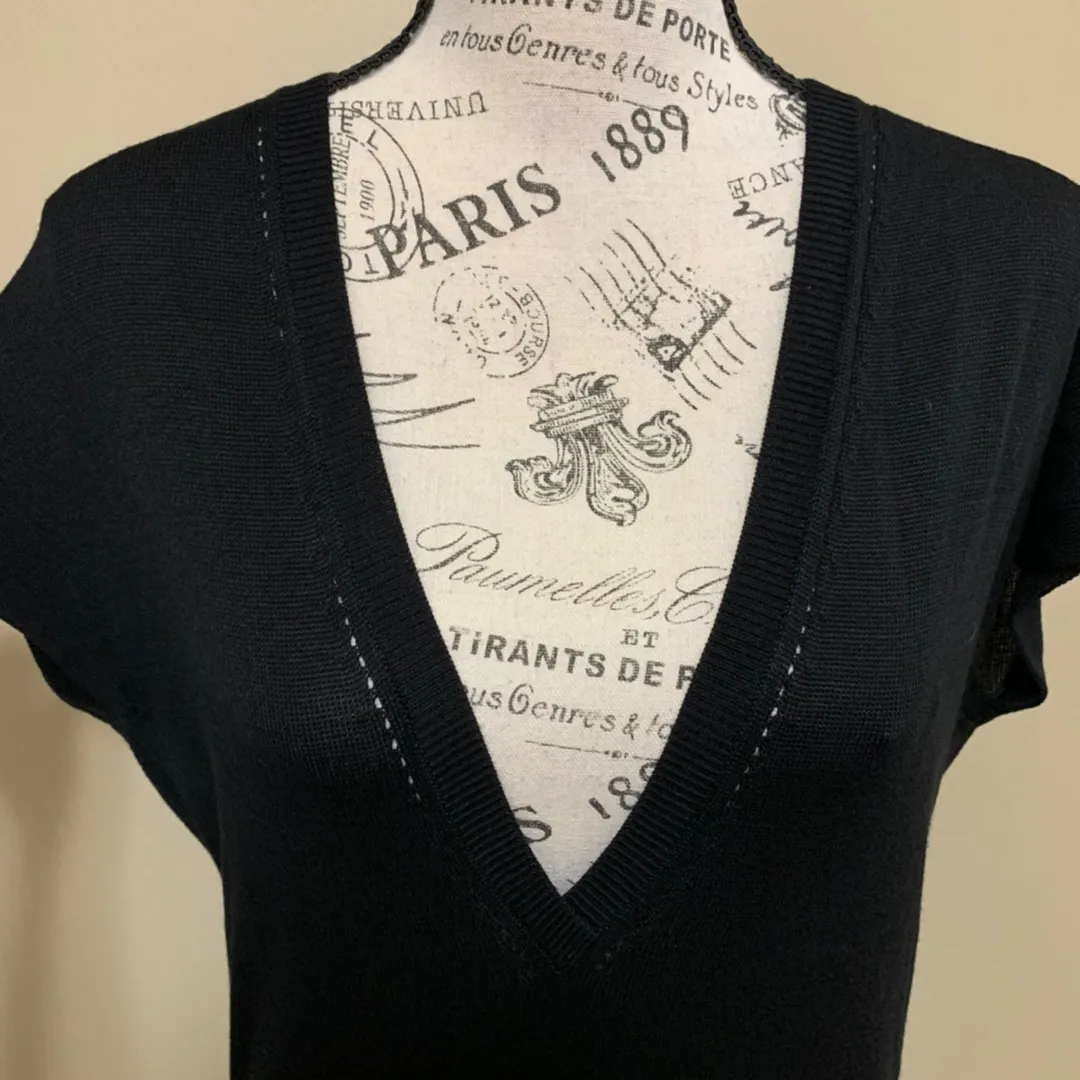 White House Black Market Black Cover Up Top XS - Image 6