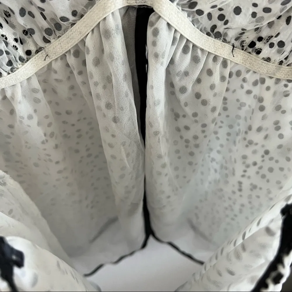 NWT Victoria’s Secret Black and White Lingerie Top Open Chest Large - Image 8