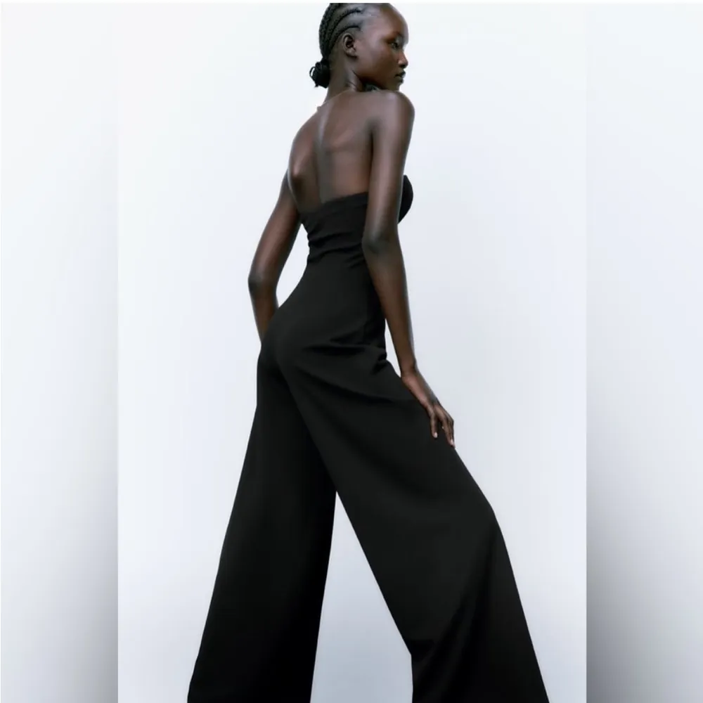 Zara Women's Jumpsuit Boning Bodice Sleeveless Black Size M - Image 2