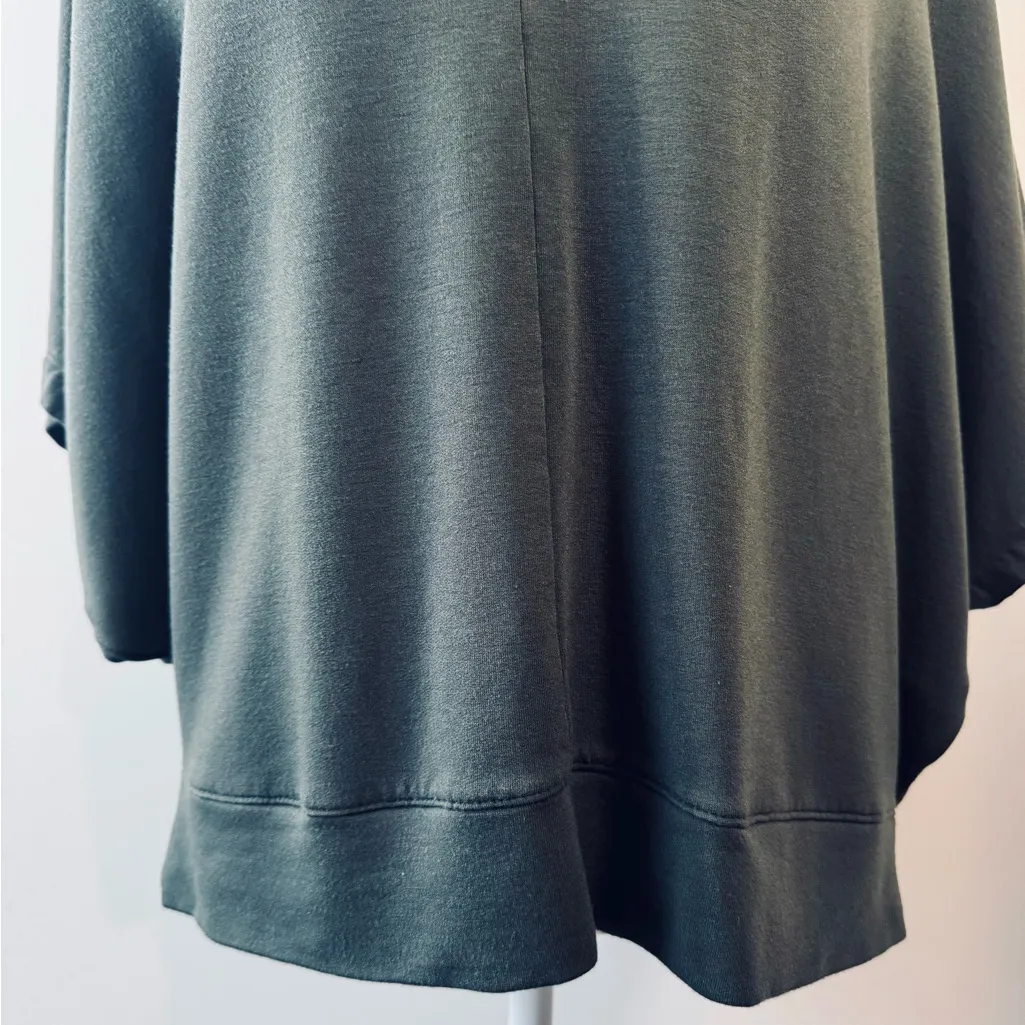 Lou & Grey SignatureSoft Deep Green V-Neck Dolman Sleeve Top Size S - Image 4