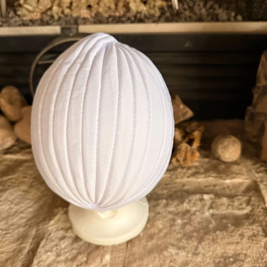 Source Unknown Elegant White Turban Hat - Image 3