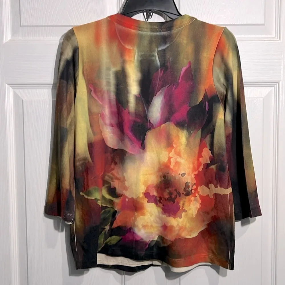 Christopher & Banks cardigan w/ metal dot detailing. Size Medium. Multicolored - Image 12