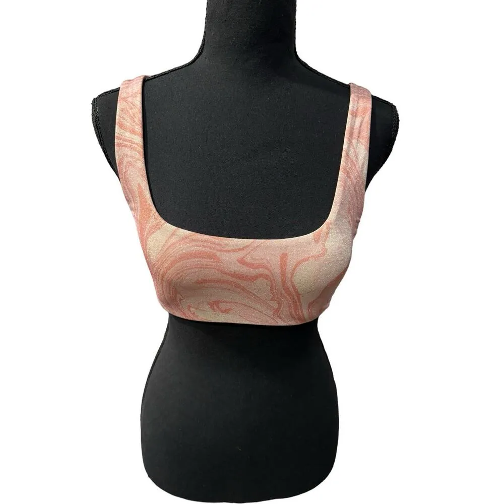 NWT! L*Space Shimmer All Swirled Up Lizzie Bikini Top - Size Medium - Image 6