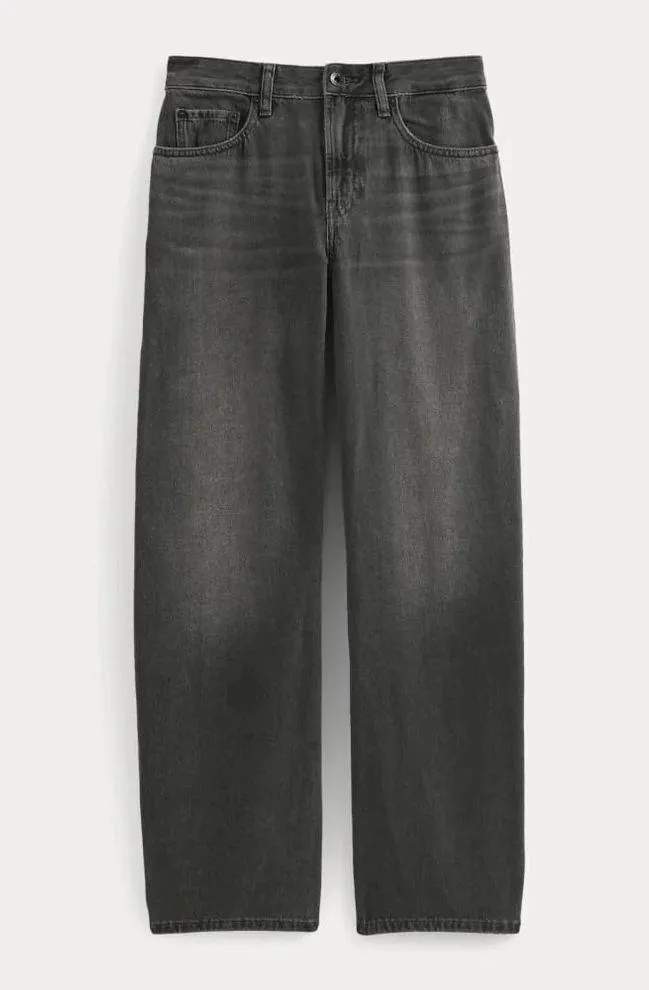 Everlane Loose Curve Jean in Carbon Midnight, Size 26 - Image 5