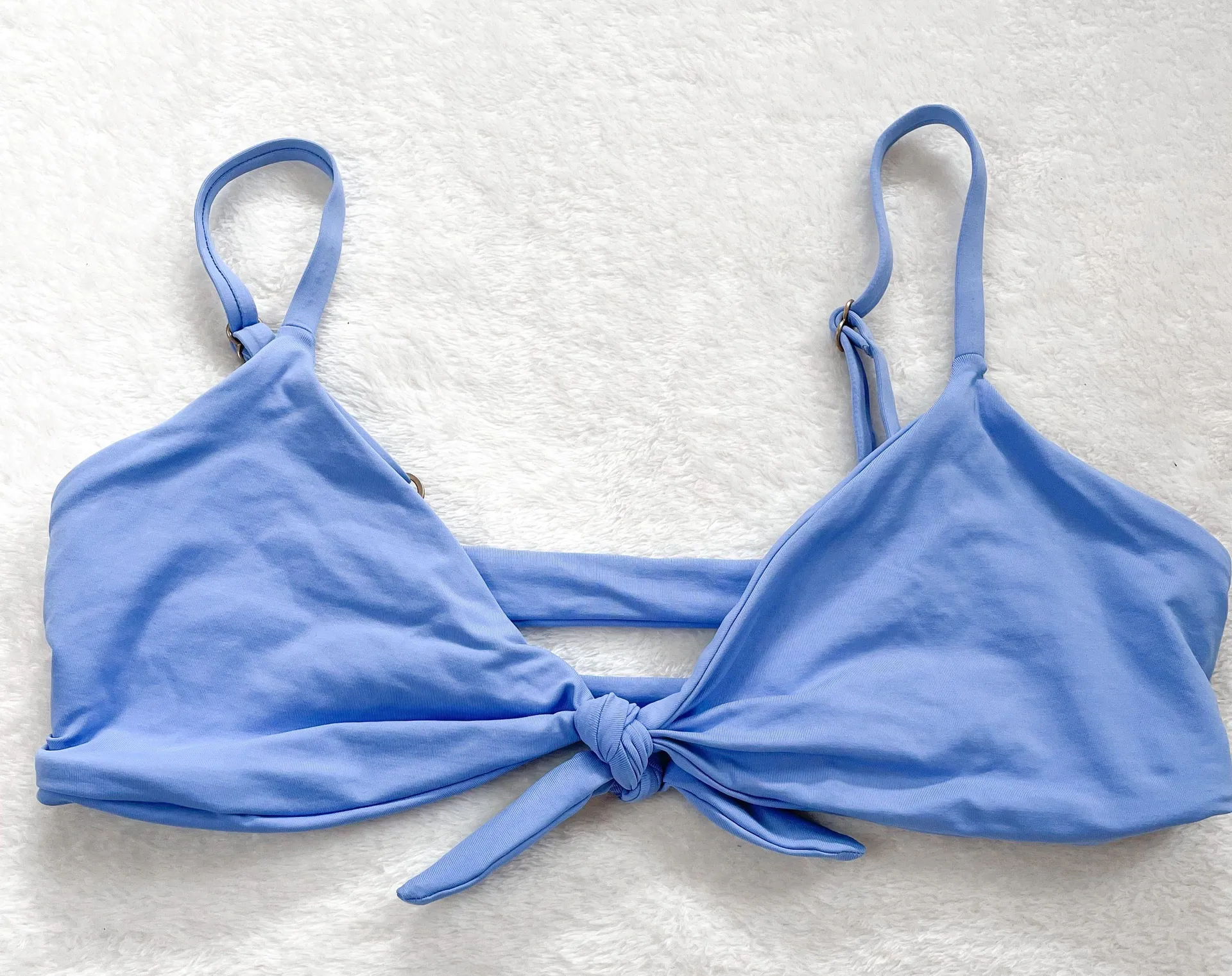 l*space Pastel Striped Solid Mismatched Bikini Set - Image 5