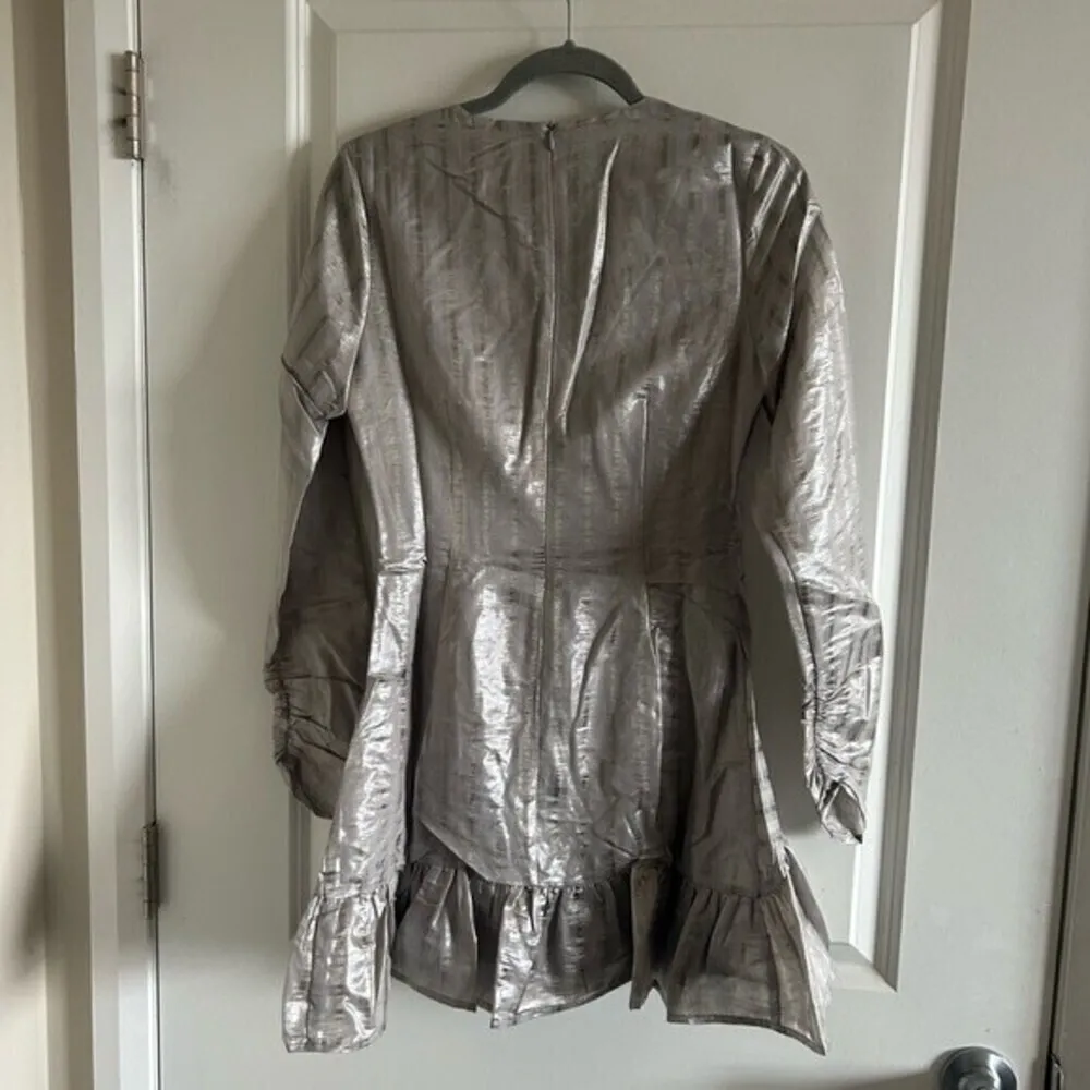 Atoir Walk Me Home Cocktail Mini Dress in Gray Size 4 - Image 8