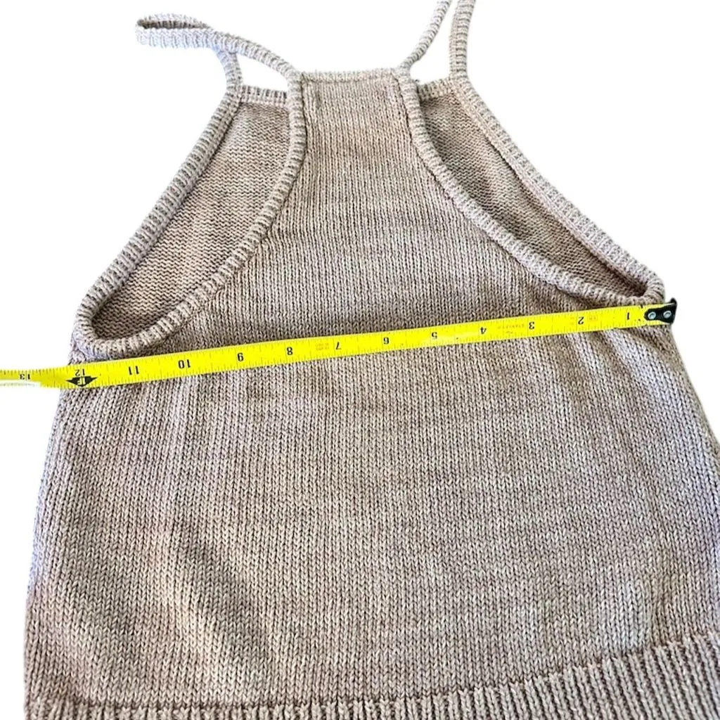 Kendall & Kylie Women's XS Mauve Knit Halter Tank Top Casual Spring - Image 4