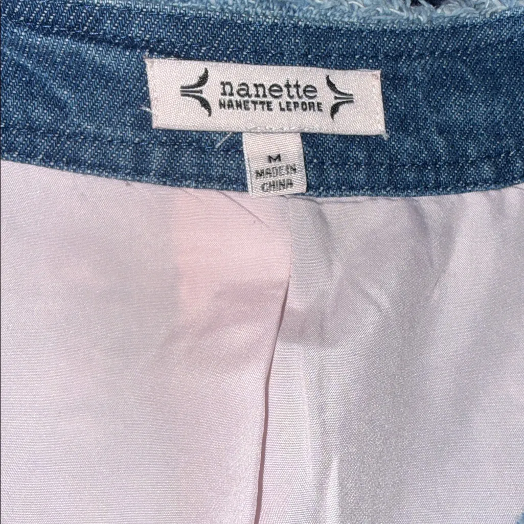 NWT $148 NANETTE nanette lepore Fringe-Trim Tweed Cropped Jacket pink Maroon - Image 6